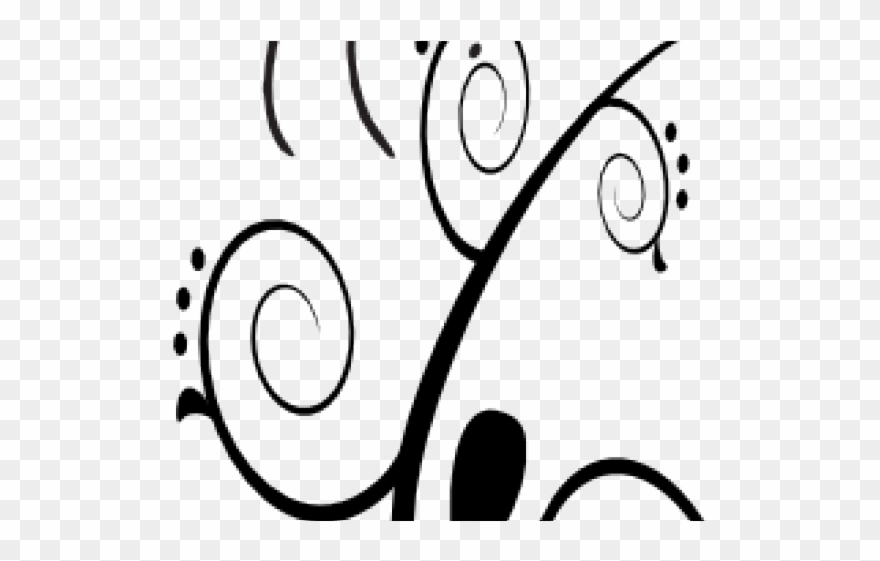 Original - Flower Swirl Clipart - Png Download