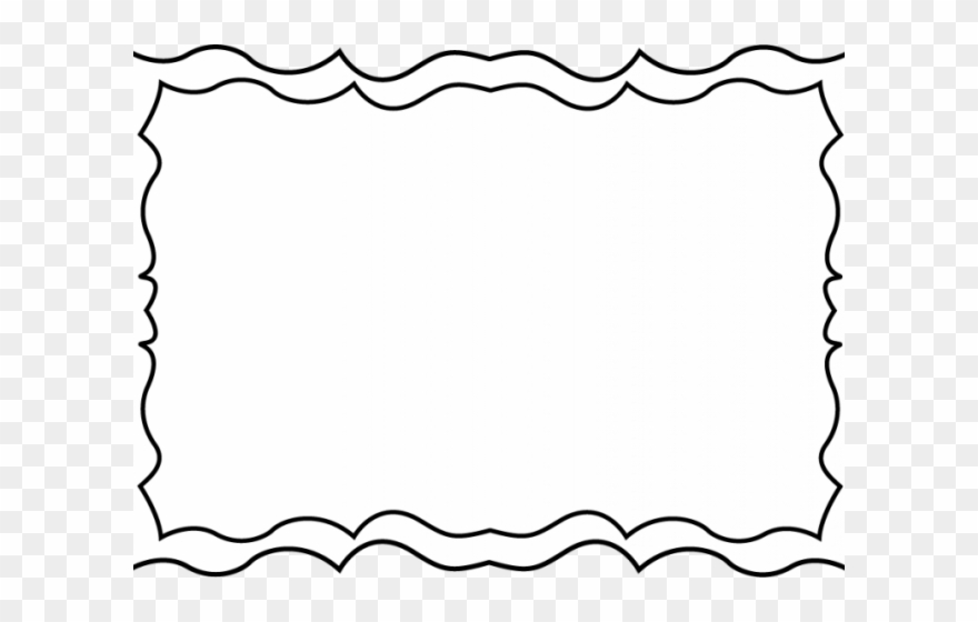 Pattern Clipart Border - Black And White Frame Borders - Png Download