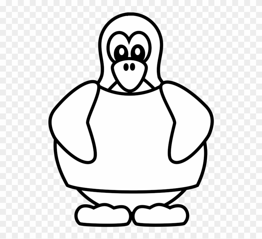 Penguin T-shirt Coloring Book Drawing Ausmalbild - Penguin Clipart