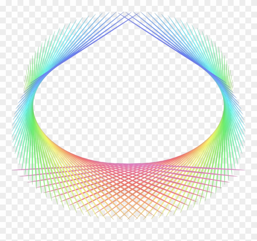 Rainbow Abstract Element - Abstract Border Design Png Clipart