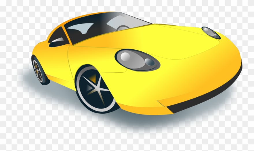 Car Clipart Clipart Yellow Car - Sport Cars Clip Art - Png Download