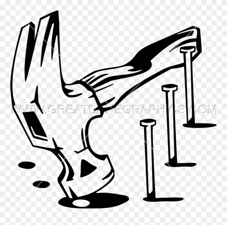 Hammer And Nail Svg Clipart