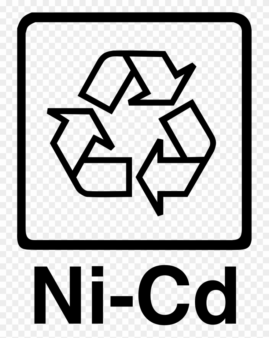 File - Recycling Ni-cd - Svg - Wikimedia Commons - ニッケル 水素 電池 リサイクル マーク Clipart