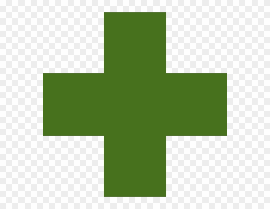This Free Clip Arts Design Of Od Green Medical Cross - Cross - Png Download