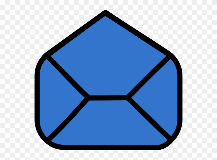 Blue Envelope Clipart - Png Download