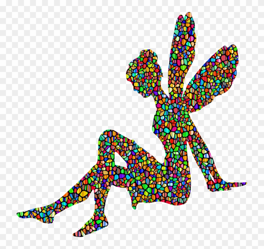 Fairy Tinker Bell Sticker Black And White Silhouette - Fairy Silhouette Clipart