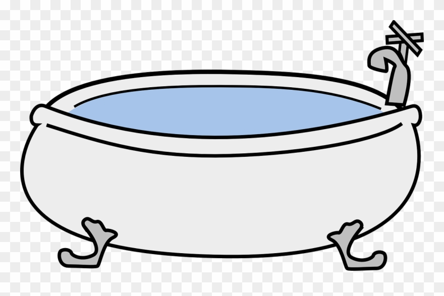 Bathtub Bathroom Hot Tub Download Sticker - Bath Tub Clipart - Png Download