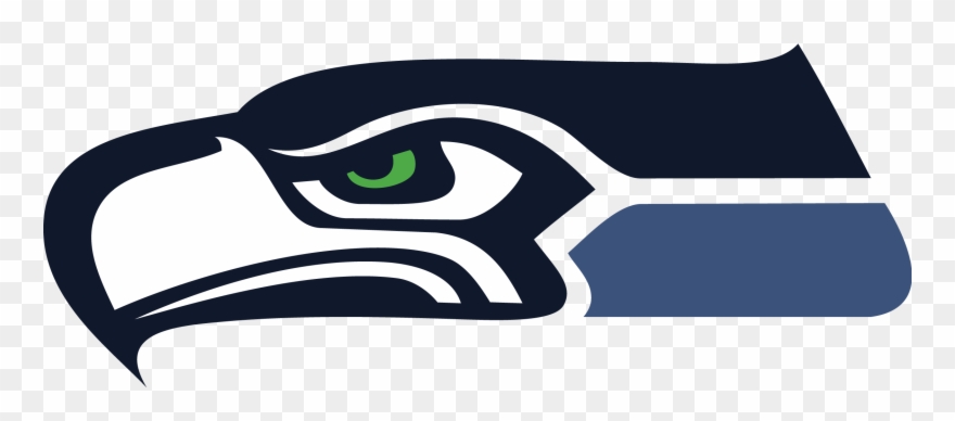 Seahawks Logo Clip Art - Seahawks Logo Facing Left - Png Download