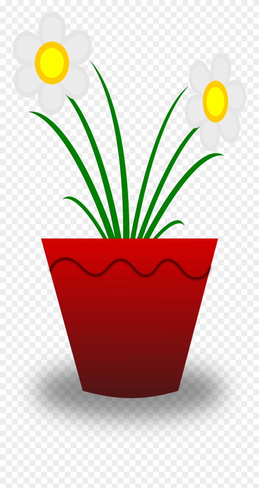 Clipart - Flower Pot - Flower Pot Animated Gif - Png Download
