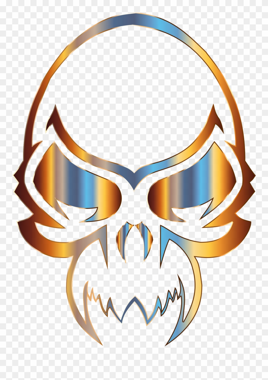 500 Tattoo Designs Drawing Model Sheet - Ornate Bloody Skull Queen Duvet Clipart