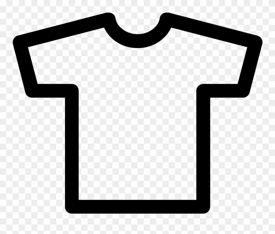 T-shirt Outline Comments - Shirt Black Outline Png Clipart