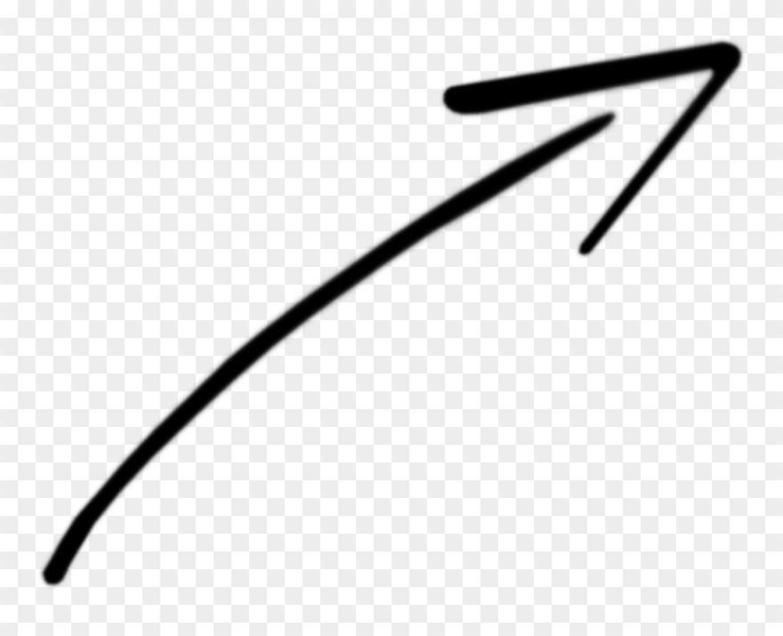 Curved Hand Cliparts - White Small Arrow Transparent - Png Download