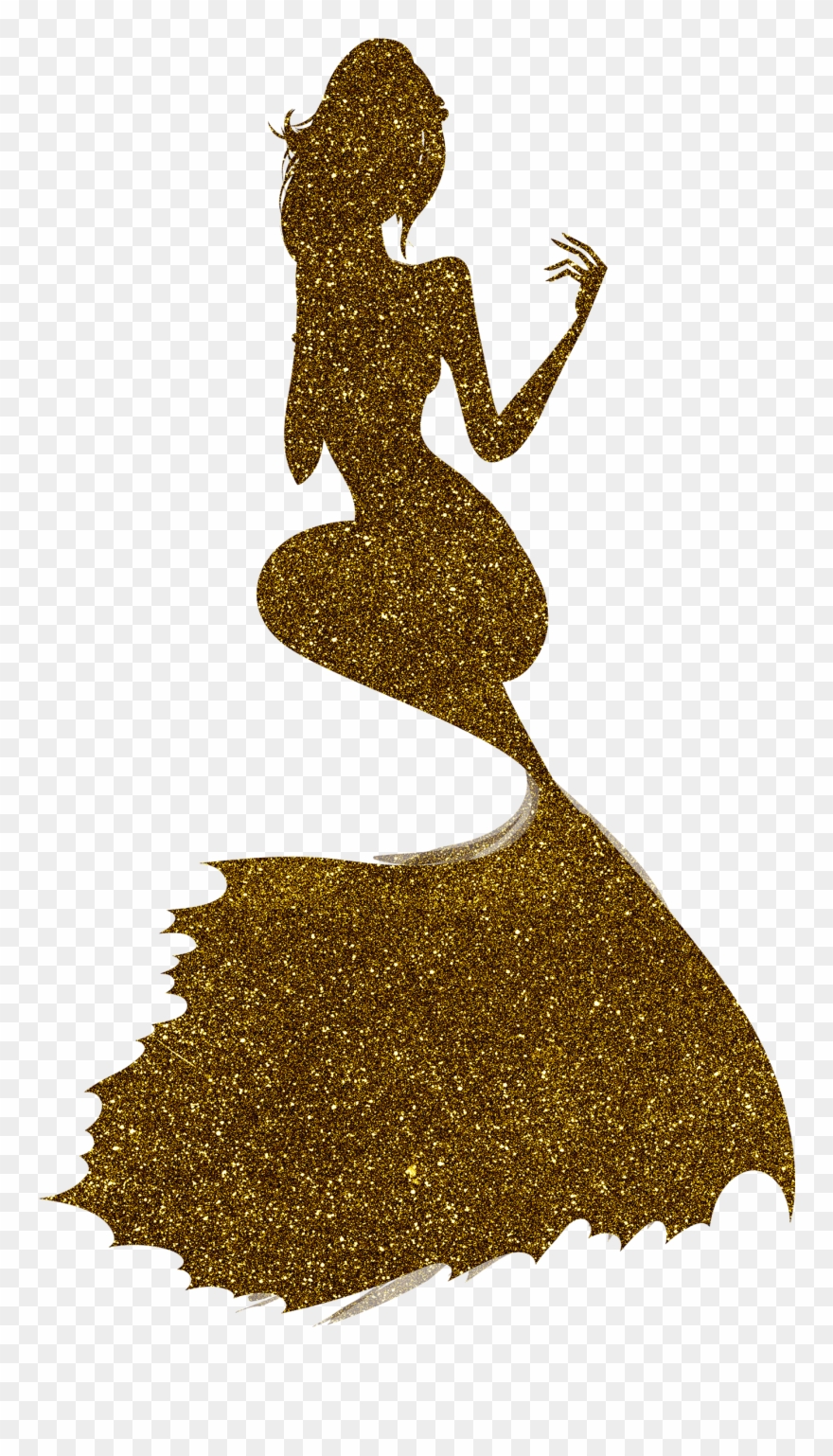 Mermaid Clip Art And Digital Paper, Fantasy Mermaid - Illustration - Png Download