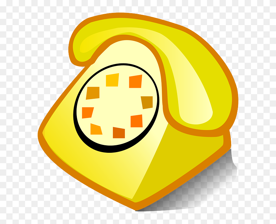 This Free Clip Arts Design Of Telephone Png - Yellow Telephone Clipart Transparent Png