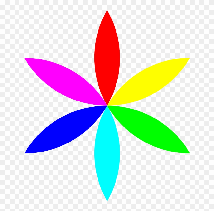 A Color Clipart, Vector C - Flower Clip Art Colorful - Png Download