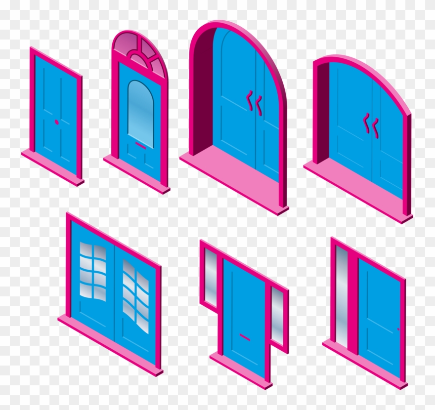 Window Door Building Computer Icons Gate - Door Clipart