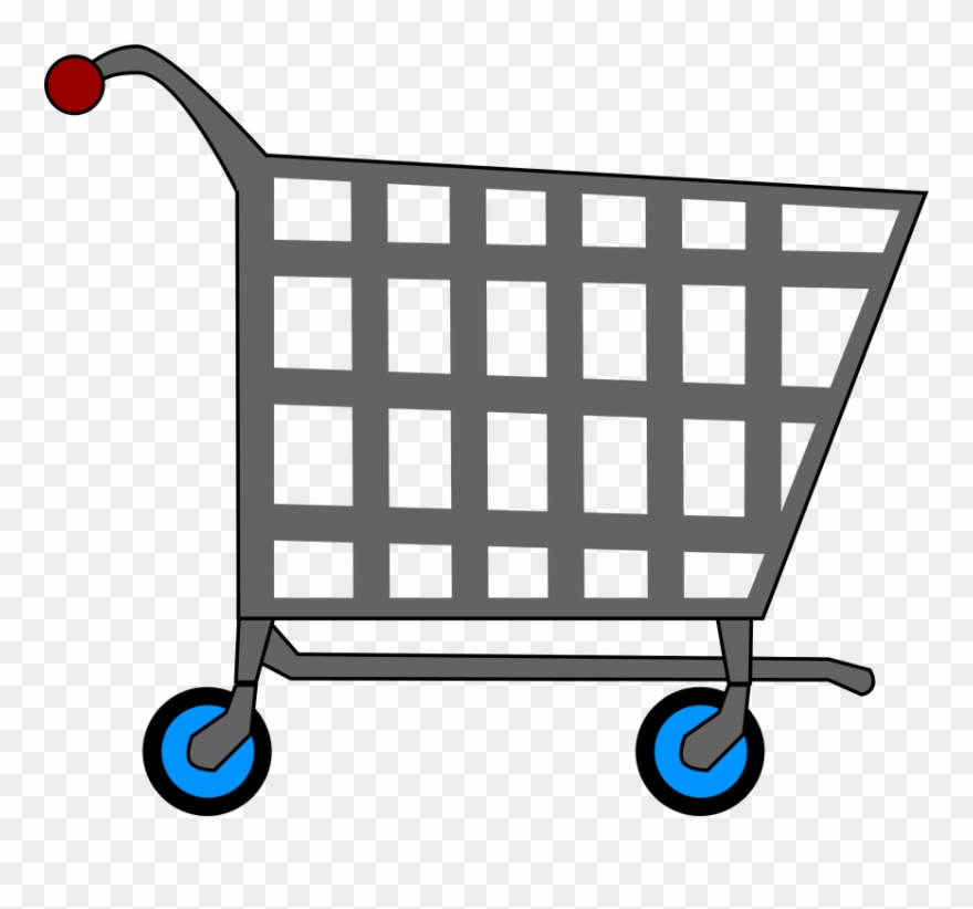 Basic Shopping Cart - Shopping Cart Clipart - Png Download