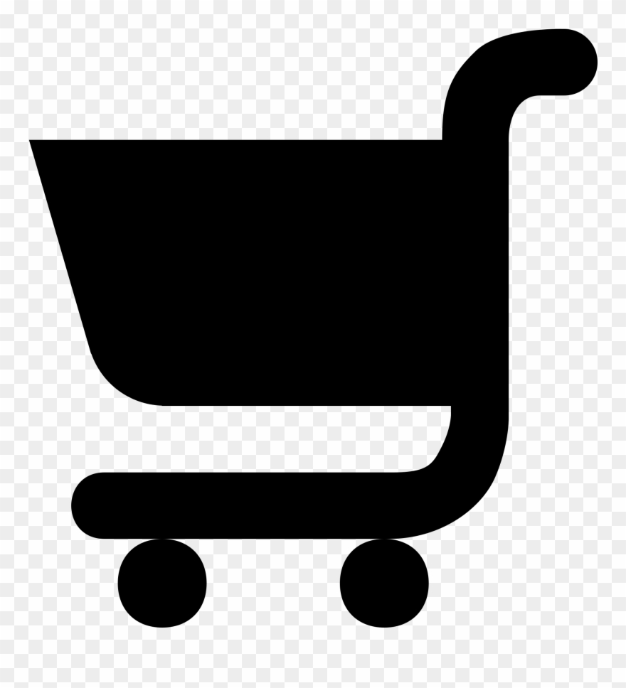 Silhouette Shopping Cart Supermarket Drawing Grocery - Siluetas De Carrito De Compras Clipart