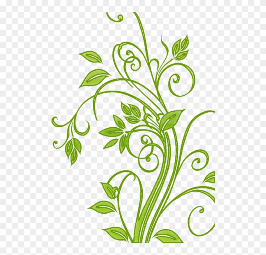 Clip Arts Related To - Flowers Vector Green Png Transparent Png