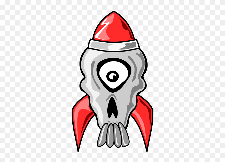 Nuclear Weapon Bomb Sticker Skull Bone - Skull Clipart