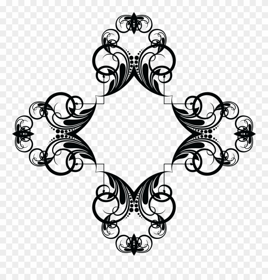 Free Clipart Of A Frame Design Element - Clip Art - Png Download