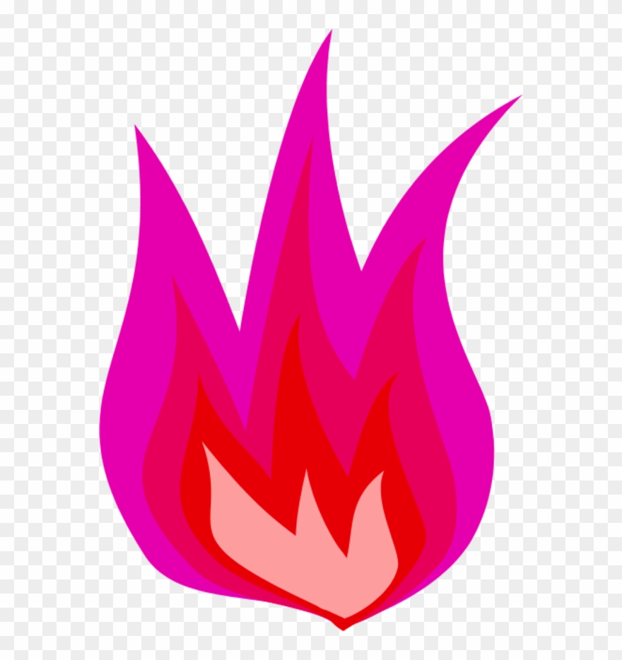 Vector Clip Art - Pink Fire Clip Art - Png Download
