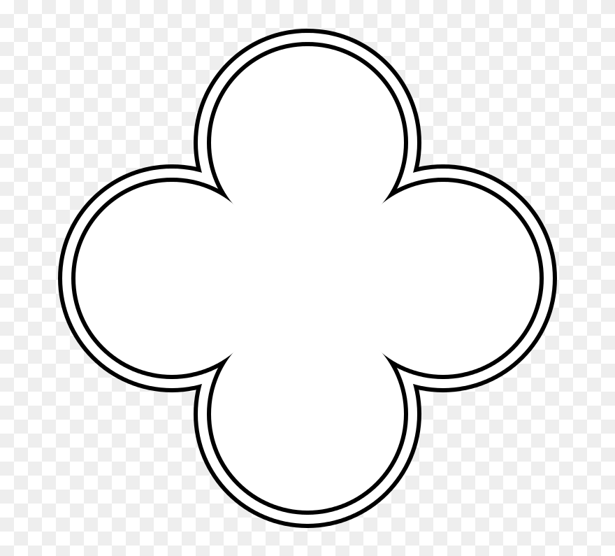 Morocco Clipart Shape - Quatrefoil Shape - Png Download