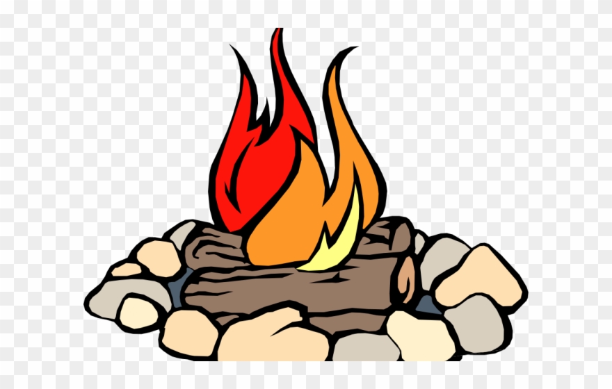 Computer Clipart Fire - Coloring Page Of Fire - Png Download