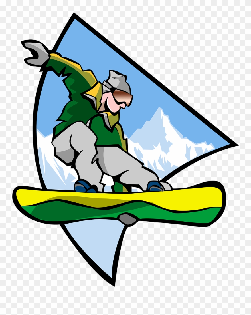 Download - Snowboarding Clipart - Png Download