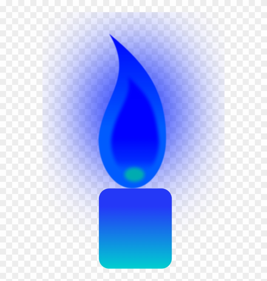 Download Blue Candle Vector Clipart Clip Art Glowing Candle Animated