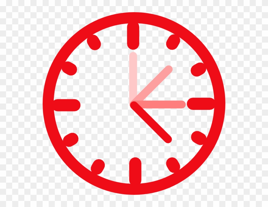 Free Awesome Clipart Pictures - Clock Vector Png Red Transparent Png