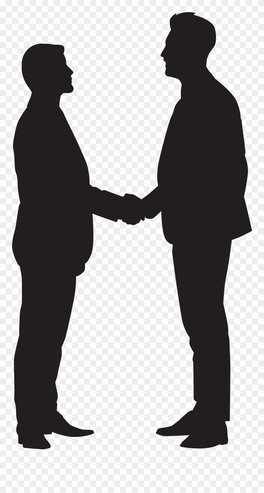Men Shaking Hands Clipart - Png Download