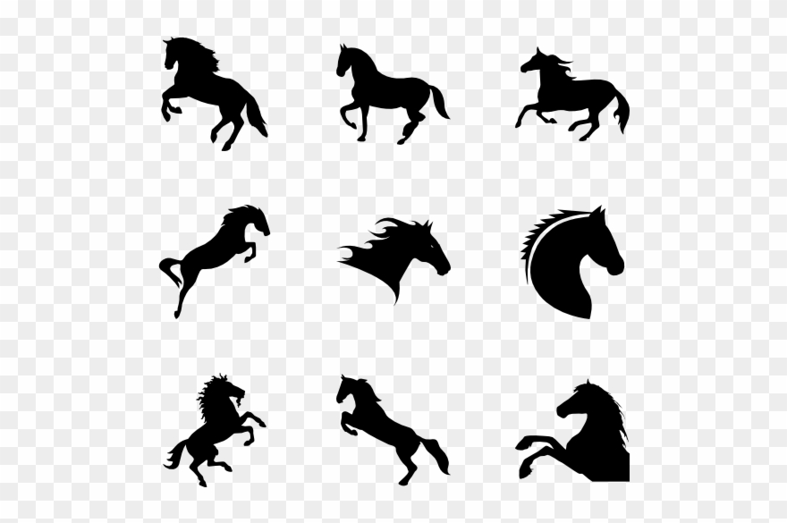Vector Psd Horse - Pferd Icon Clipart