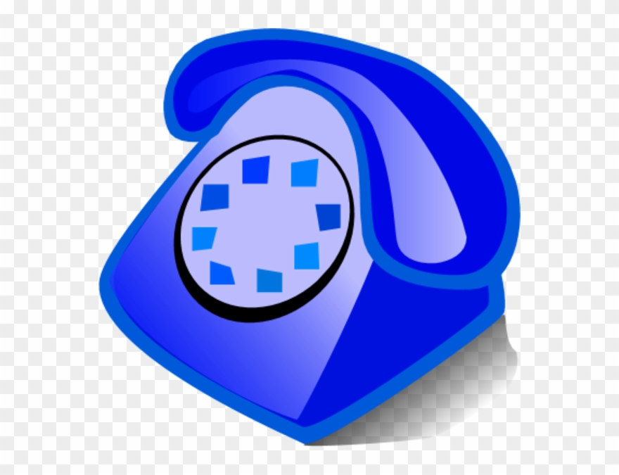 Color Blue Cliparts - Phone Clipart In Color - Png Download
