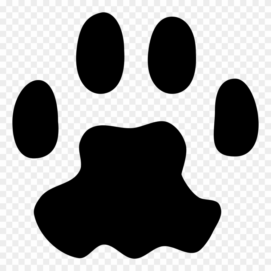 Retired Clipart Tattoos - Cat Paw Print Vector - Png Download