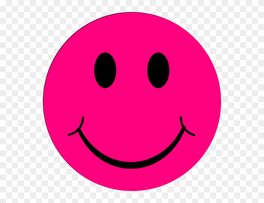 Pink Smiley Face Clipart - Pink Happy Faces Clip Art - Png Download