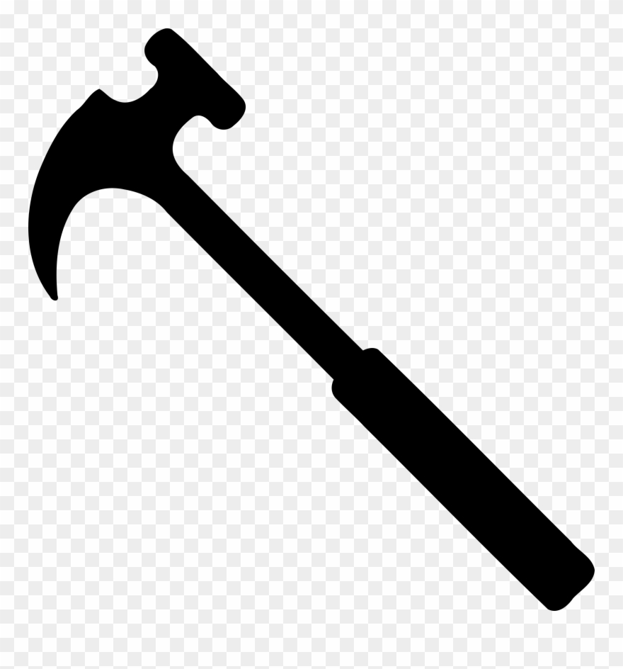 Trends For Hammer And Nails Clip Art Black And White - Hammer Clipart - Png Download