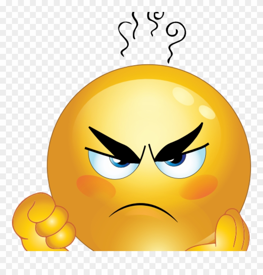 Free Emoticons Clipart Free Emoticons Frustration Encode - Grumpy Face Emoji - Png Download