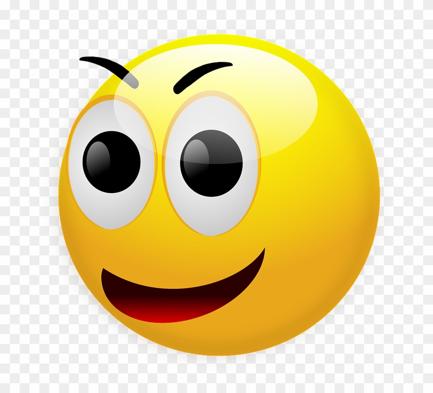 See Here Smiley Face Clip Art Free Download - Happy Smiley - Png Download