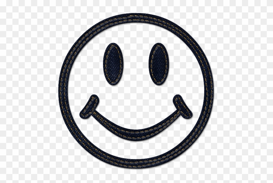 Denim - Clipart - Black Smiley Face Png Transparent Png