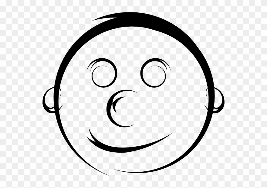 Black And White Smiley Face Clipart