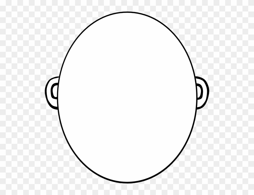 Blank Smiley Face Clipart - White Round Background Png Transparent Png