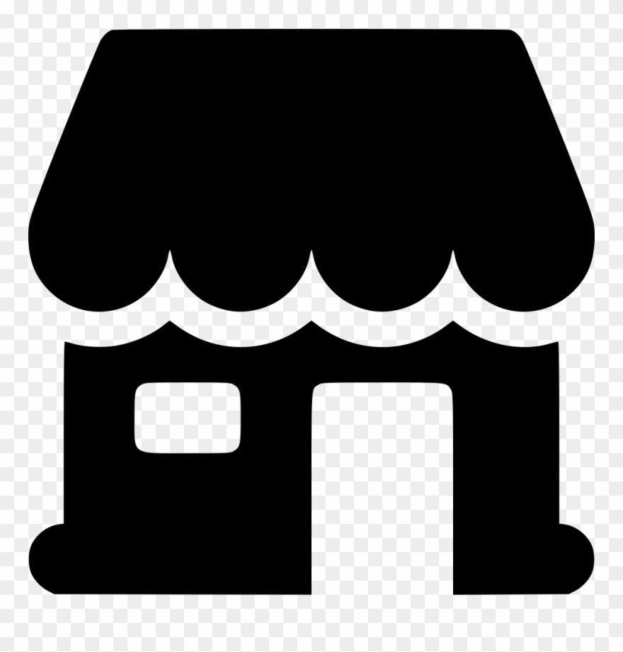 Market Marketplace Ecommerce Shopping Svg Png Comments - Small Shop Icon Png Clipart