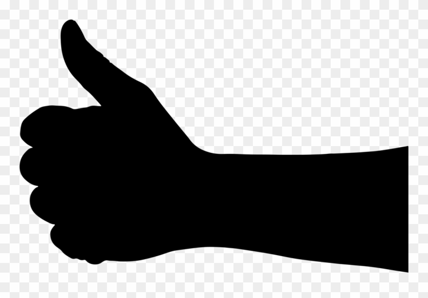 Smiley Face Clip Art Thumbs Up Free Clipart Images - Thumbs Up Silhouette Png Transparent Png