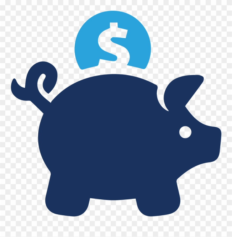 Retirement - Piggy Bank Icon Transparent Clipart
