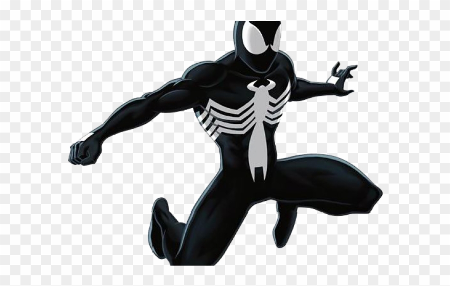 Spider Man Clipart Balck - Spider Man Black Transparents - Png Download