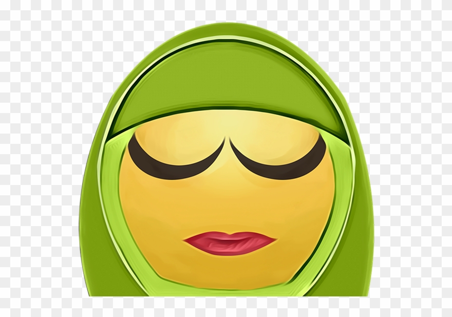 Emoticon, Clipart, Hijab, Muslim - Smiley - Png Download