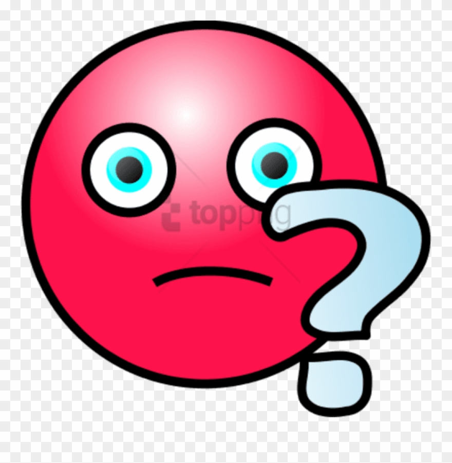Question Face Clip Art - Question Mark Face - Png Download