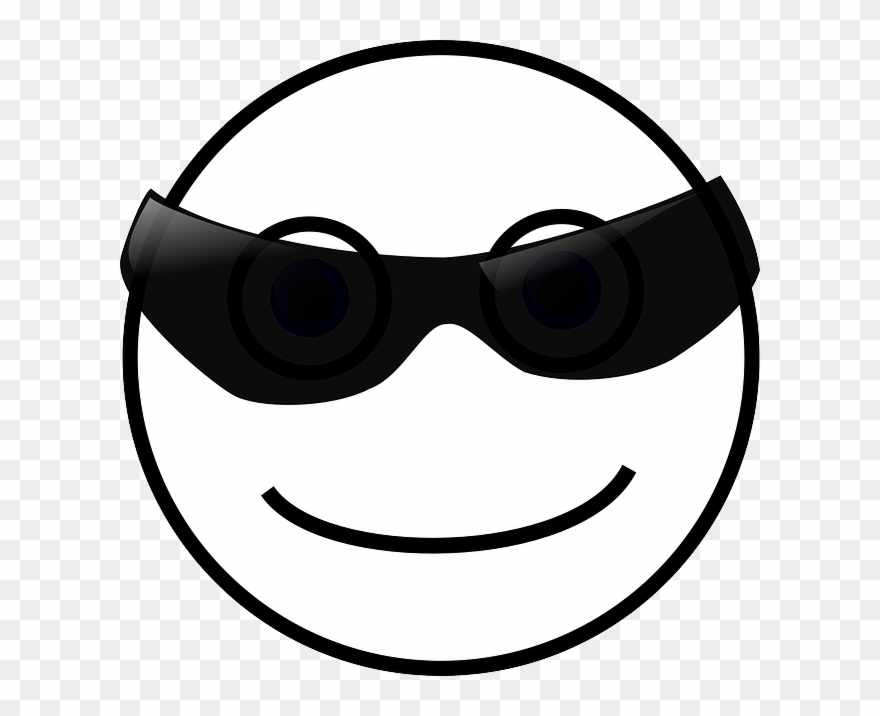 Free Vector Graphic Smiley Face Sun Sunglasses Free - Cool Smiley Clipart