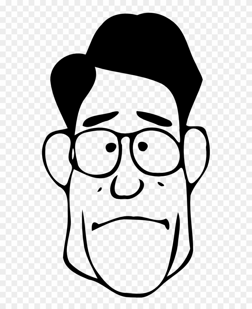 Cartoon Black And White Smiley Download - Father Picture Cartoon Black And White Clipart